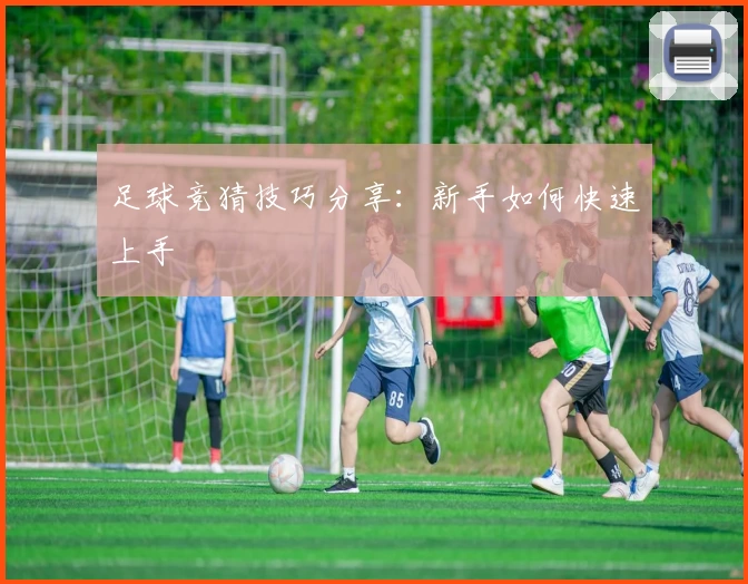 足球竞猜技巧分享：新手如何快速上手