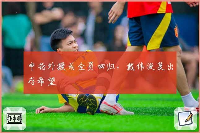 申花外援或全员回归,戴伟浚复出存希望